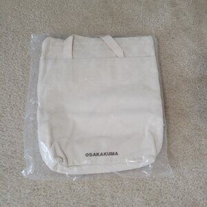 Osakakuma Japanese Canvas 100% Cotton Convertible Backpack Tote NWOT